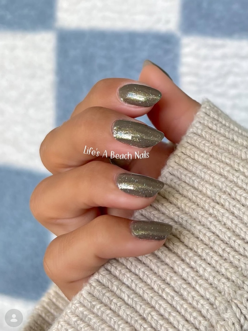 *Retired* Color Street: Laurel Canyon | Olive Green Gray Glitter Fall Earthy